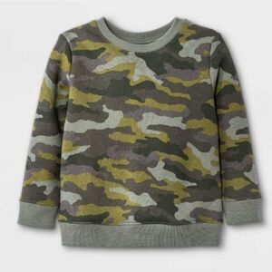 NWT Cat & Jack™ Pull-On Fleece Long Sleeve Camo Sweatshirt